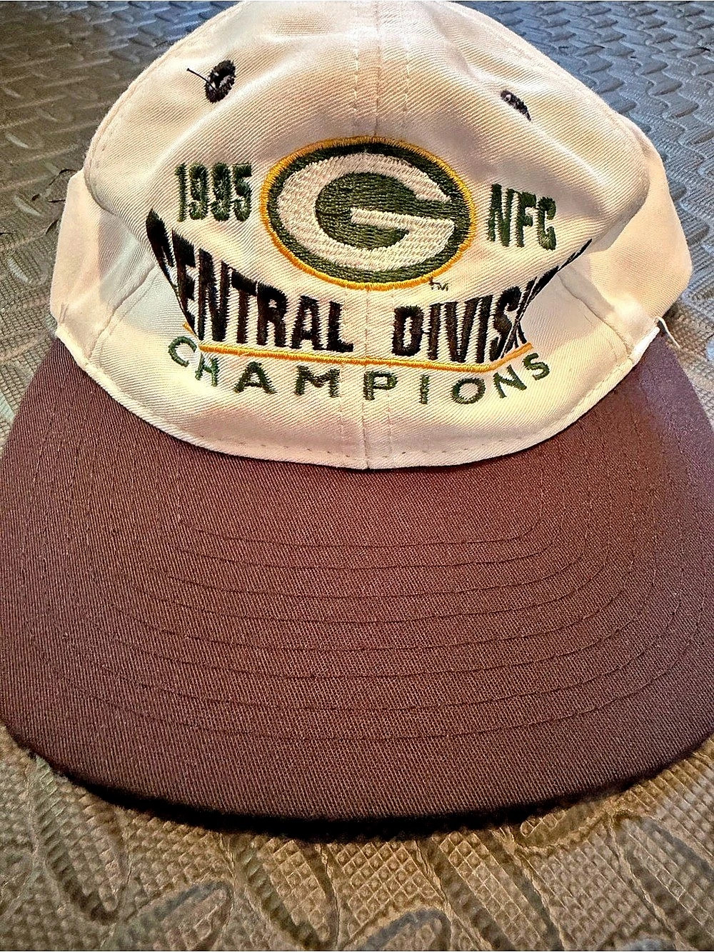 Team NFL 1996 NFC Central Division Champions Vintage Brown & White Cap